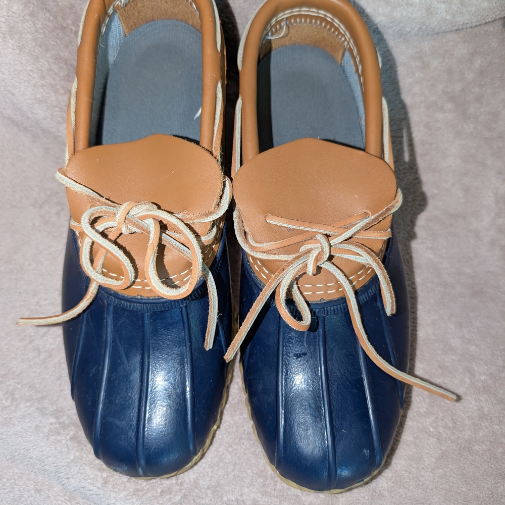 L.L. Bean Brown and Navy Bean Boots